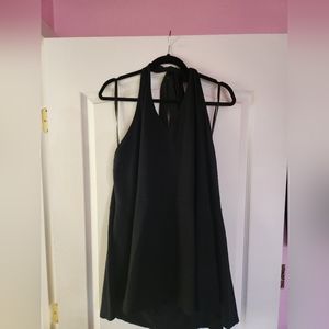 Torrid Size 6 Peplum Halter Top Black Plus Size Top  6x Womans 30